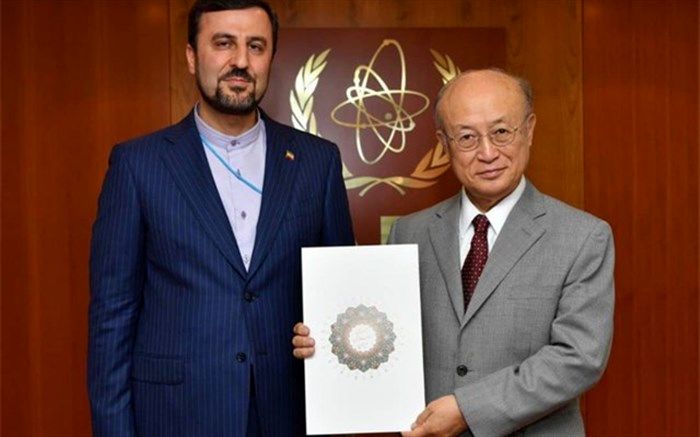 دیدار نماینده جدید ایران در آژانس با آمانو + تصویر