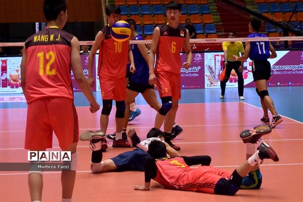 رقابت های قهرمانی والیبال نوجوانان آسیا در تبریز؛چین- تایلند