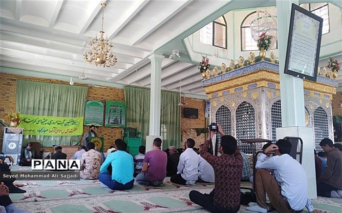 روشن شدن چشم اهالی روستای نوزاد درمیان از حضور پرچم امام رضا علیه السلام