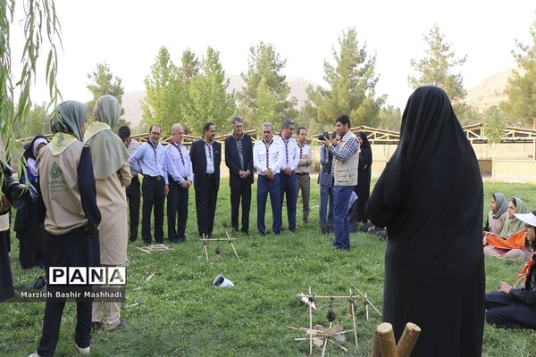 بازدید مسئولان اداره کل آموزش و پرورش کل فارس از اردو دختران پیشتاز