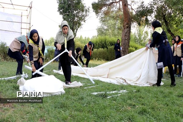 بازدید مسئولان اداره کل آموزش و پرورش کل فارس از اردو دختران پیشتاز