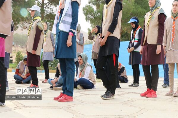 صبحگاه اردوی استانی دختران پیشتاز استان فارس