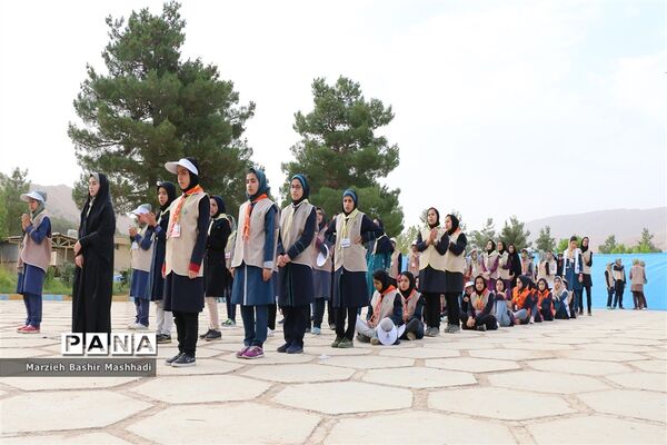 صبحگاه اردوی استانی دختران پیشتاز استان فارس