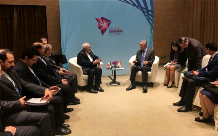 روز شلوغ ظریف در سنگاپور؛ از امضای  پیمان مودت «آسه‌آن» تا حضور در ضیاف ناهار  ژاپنی‌ها