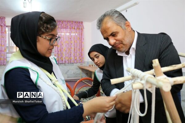 بازدید معاون پرورشی اداره کل آموزش و پرورش خراسان جنوبی و رئیس سازمان دانش آموزی خراسان جنوبی از پیش اردوی انتخابی پیشتازان دختر