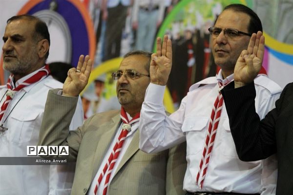 آیین افتتاحیه هشتمین دوره اردوی ملی در اردوگاه شهید باهنر تهران