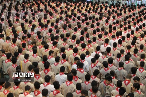 آیین افتتاحیه هشتمین دوره اردوی ملی در اردوگاه شهید باهنر تهران