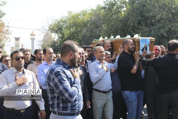 مراسم تشییع پیکر پاک شهید حسن ترکمان