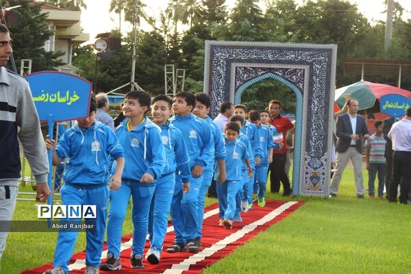 آیین افتتاحیه مسابقات ورزشی دانش‌آموزان پسر سراسر کشور در رامسر