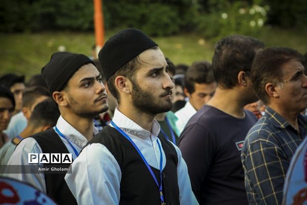 آیین استقبال دانش آموزان پسر شرکت کننده در سی و ششمین جشنواره فرهنگی، هنری سراسر کشور