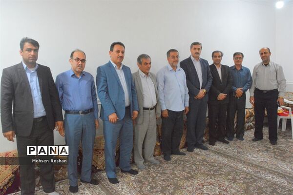 دیدار و تجلیل از آزاده فرهنگی سید جواد حسینی مقدم روستای سربست منطقه سعدآباد