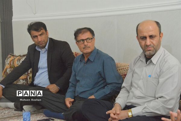 دیدار و تجلیل از آزاده فرهنگی سید جواد حسینی مقدم روستای سربست منطقه سعدآباد