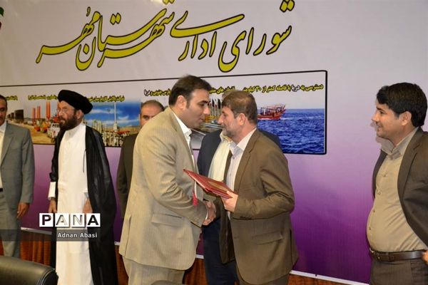 معارفه نخستین معاون عمرانی فرمانداری مهر و شهردار گله دار