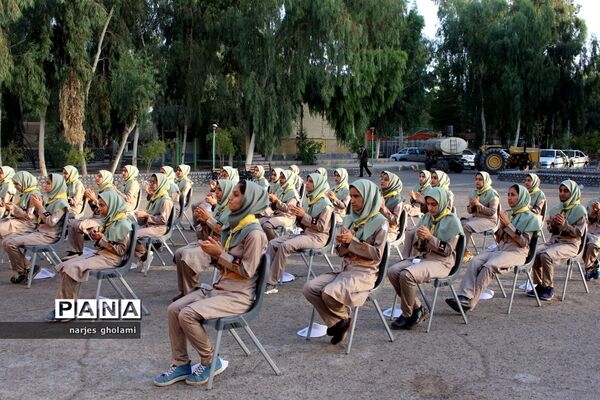 مراسم صبحگاه پیش اردوی ملی پیشتازان سیستان و بلوچستان