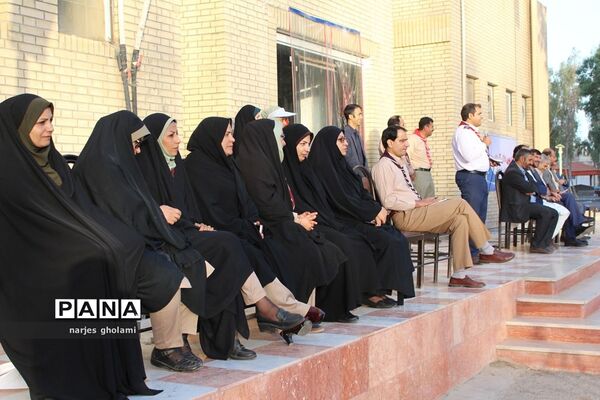 مراسم صبحگاه پیش اردوی ملی پیشتازان سیستان و بلوچستان