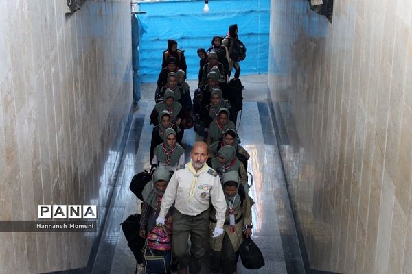 استقبال از پیشتازان دختر سمنانی شرکت کننده در اردوی ملی