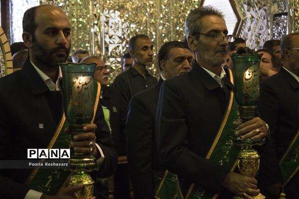 مراسم غبار روبی حرم مطهر حضرت سیدعلاالدین حسین(ع)