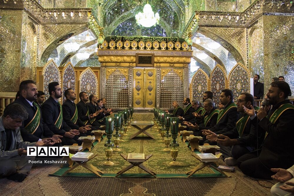 مراسم غبار روبی حرم مطهر حضرت سیدعلاالدین حسین(ع)