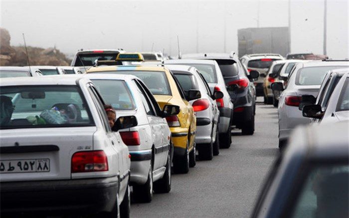 ترافیک سنگین در محور کرج- چالوس