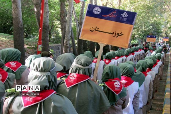 حضور پیشتازان دختر خوزستان در اردوی ملی تهران