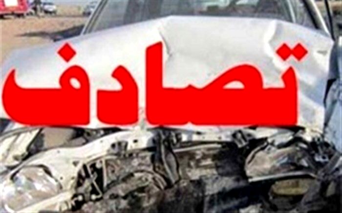 ۱۲ مصدوم در تصادف تریلی و مینی‌بوس