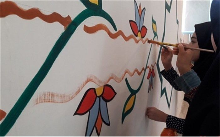 مدارس میانه به همت جهادگران دانش‌آموز زیباسازی شد+ تصاویر