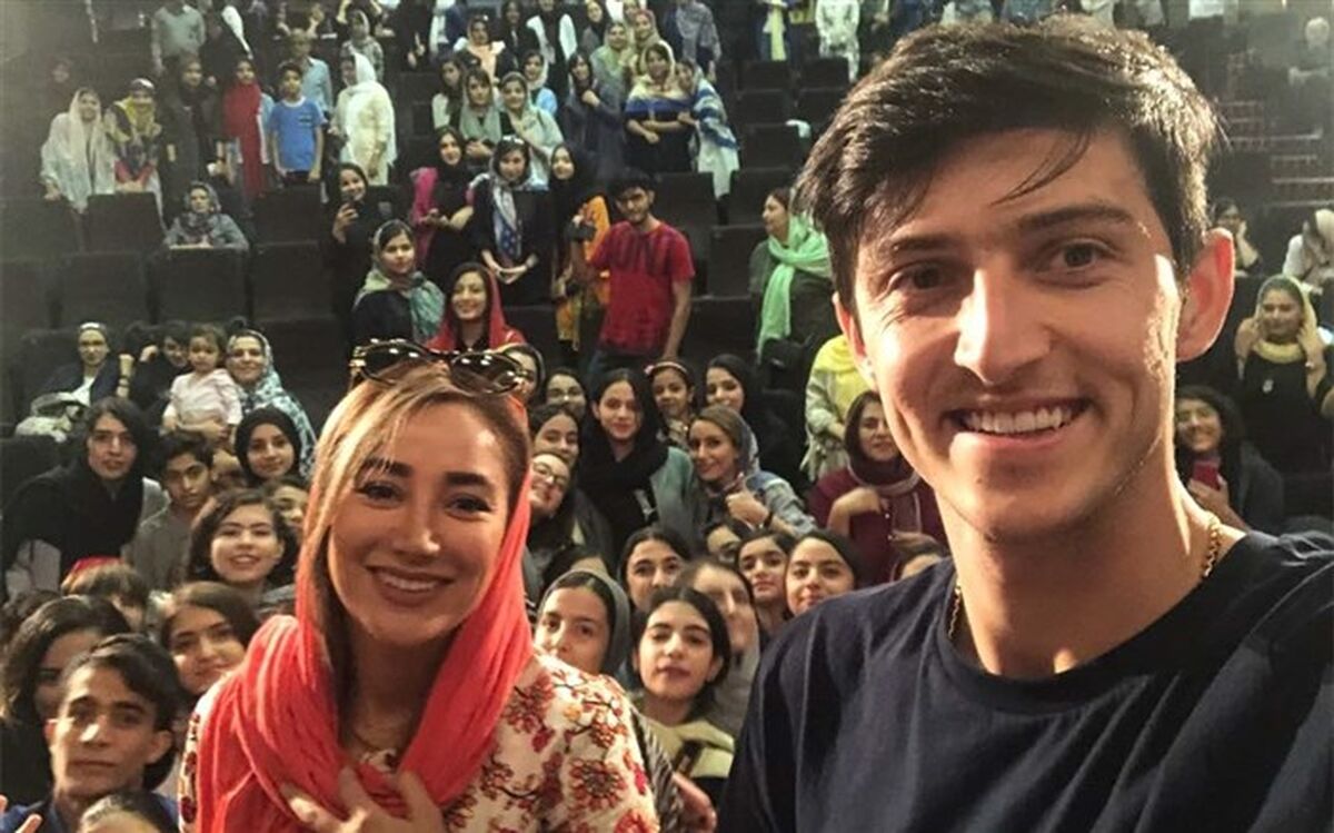 سلفی سردار آزمون با بهاره افشاری