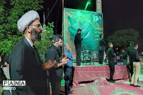 مراسم عزاداری ششمین شب از ماه محرم الحرام در حسینیه شهدای شهر بار