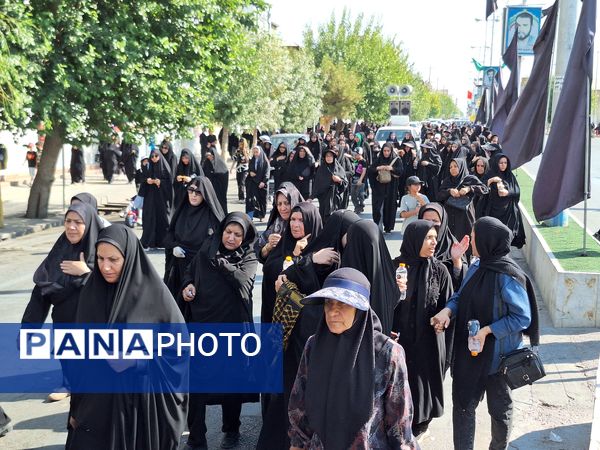 پیاده‌روی جاماندگان اربعین حسینی در مرودشت 