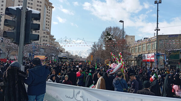 راهپیمایی ۲۲ بهمن ماه در شهر مشهد مقدس