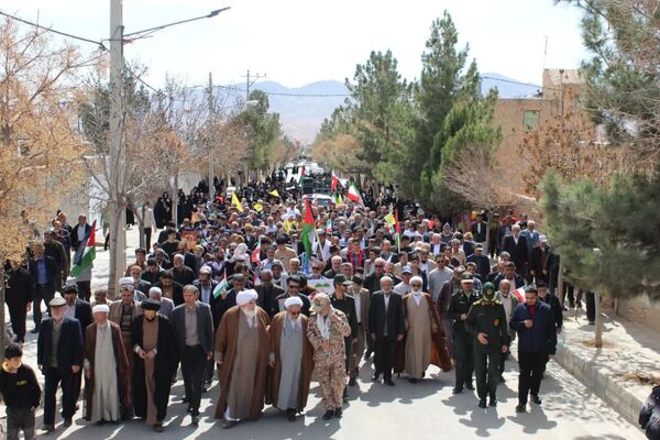 راهپیمایی روزجهانی قدس در شهر درق