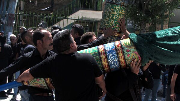 مراسم جاماندگان اربعین در روستای تحت منظر 