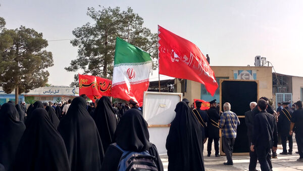 خاکسپاری شهید «اسماعیل شاکری» در مسجد جمکران