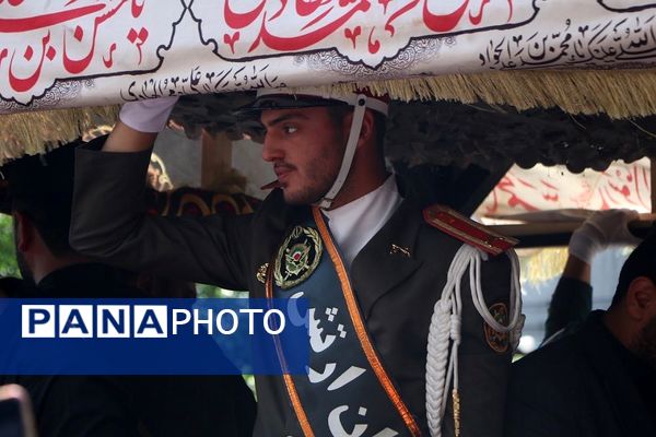 وداع با پیکر مطهر شهید سیدمهدی موسوی در شهرری