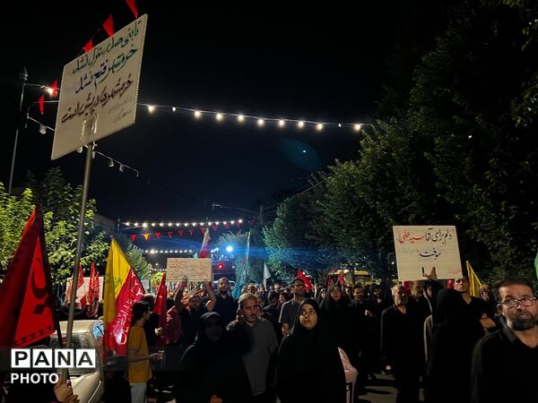 حضور باشکوه مردم ولایت مدار کرج در صد و بیست و چهارمین شب از تجمعات مردمی