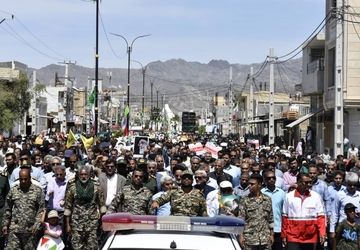 حماسه‌‌ حضور و طنین فریاد «انا علی العهد یا قدس» در رودان 