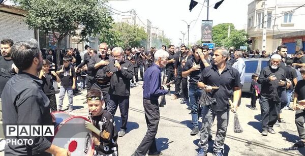 شور حسینی در شهر جعفریه قم 