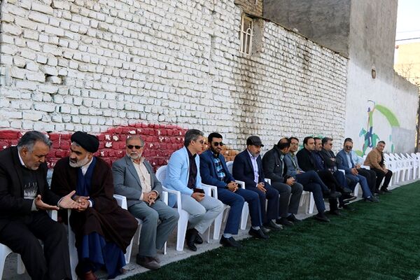  افتتاحیه زمین چمن دبستان فطرت