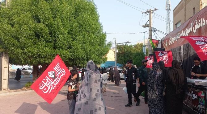 شور حسینی در موکب «عشاق‌الحسین(ع)» هرمزگان