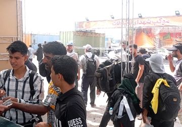 موکب سازمان دانش آموزی استان ایلام در پایانه مرزی مهران دایر شد 