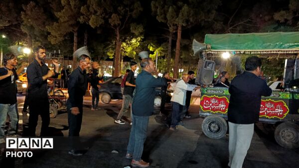 دسته های عزاداری در امام زاده سید مرتضی کاشمر