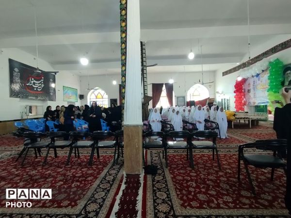 جشن تکلیف دختران کلاس سوم در روستای سعدالدین شهرستان خلیل آباد