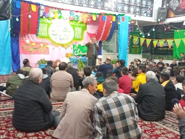تکیه حسینی غرق در شادی علوی