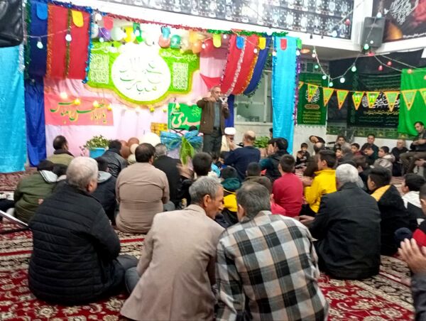 تکیه حسینی غرق در شادی علوی