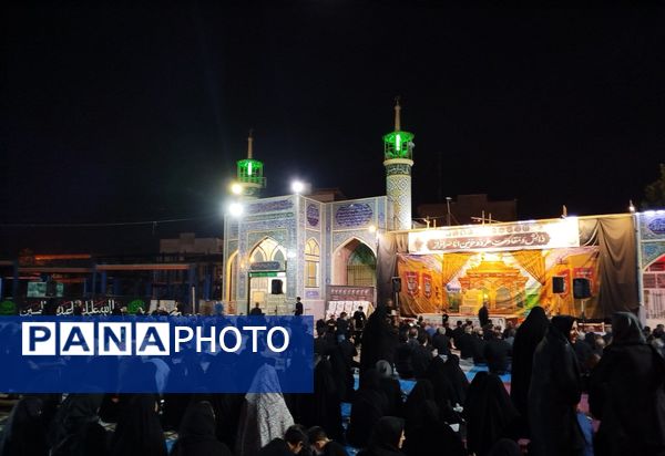 عزاداری  شب تاسوعای حسینی در مسجد شهدای گمنام 