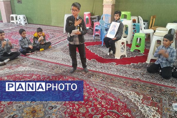  مراسم عزاداری ایام فاطمیه و یادواره شهدا در دبستان پسرانه آیت‌الله خامنه‌ای