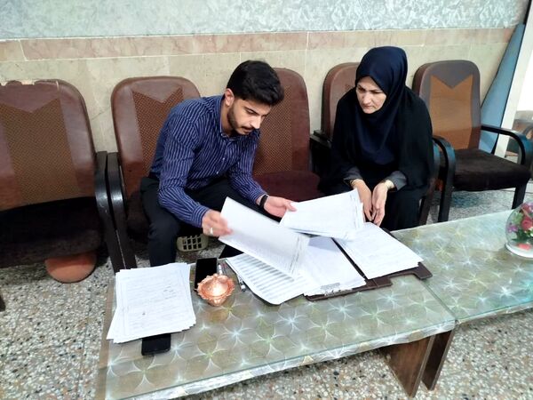 بازدید معاون آموزشی و کارشناس آموزش متوسطه اداره آموزش و پرورش خاتم 