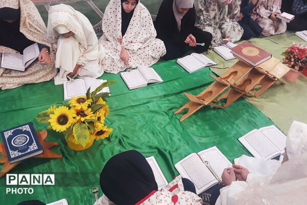 حضور دانش‌آموزان مدارس حاتم و محمد علی تحصیلی ناحیه دو شهرری در محفل نور