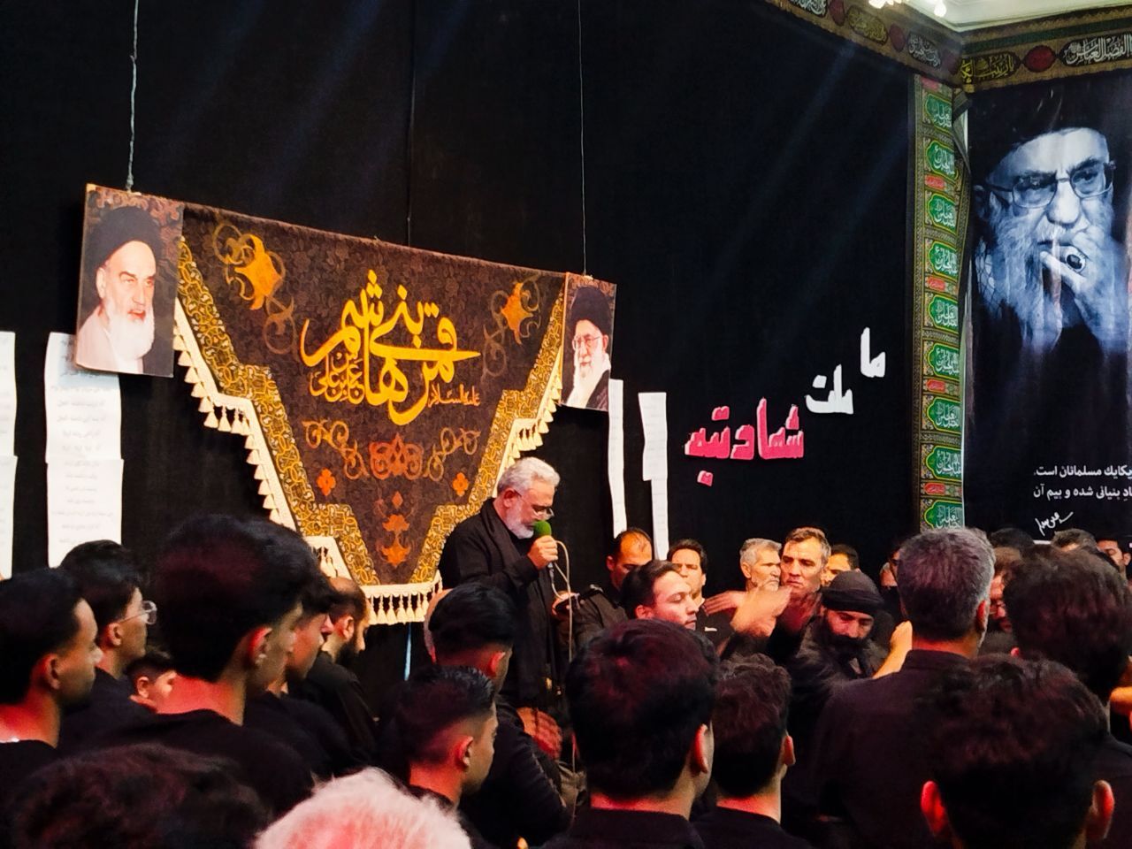 سوگ در فروتقه؛ عاشقان حسینی در سوگ سقای کربلا اشک ماتم ریختند