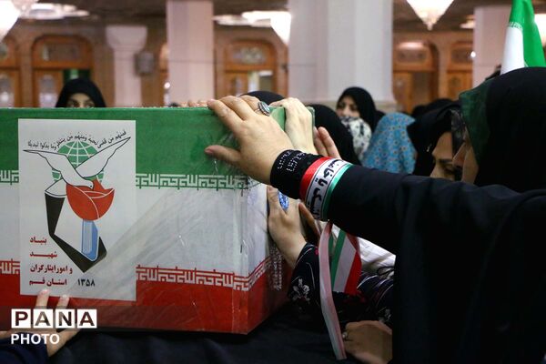 وداع با پیکر شهیده «سراجی نژاد» پس از 70 روز مفقودیت